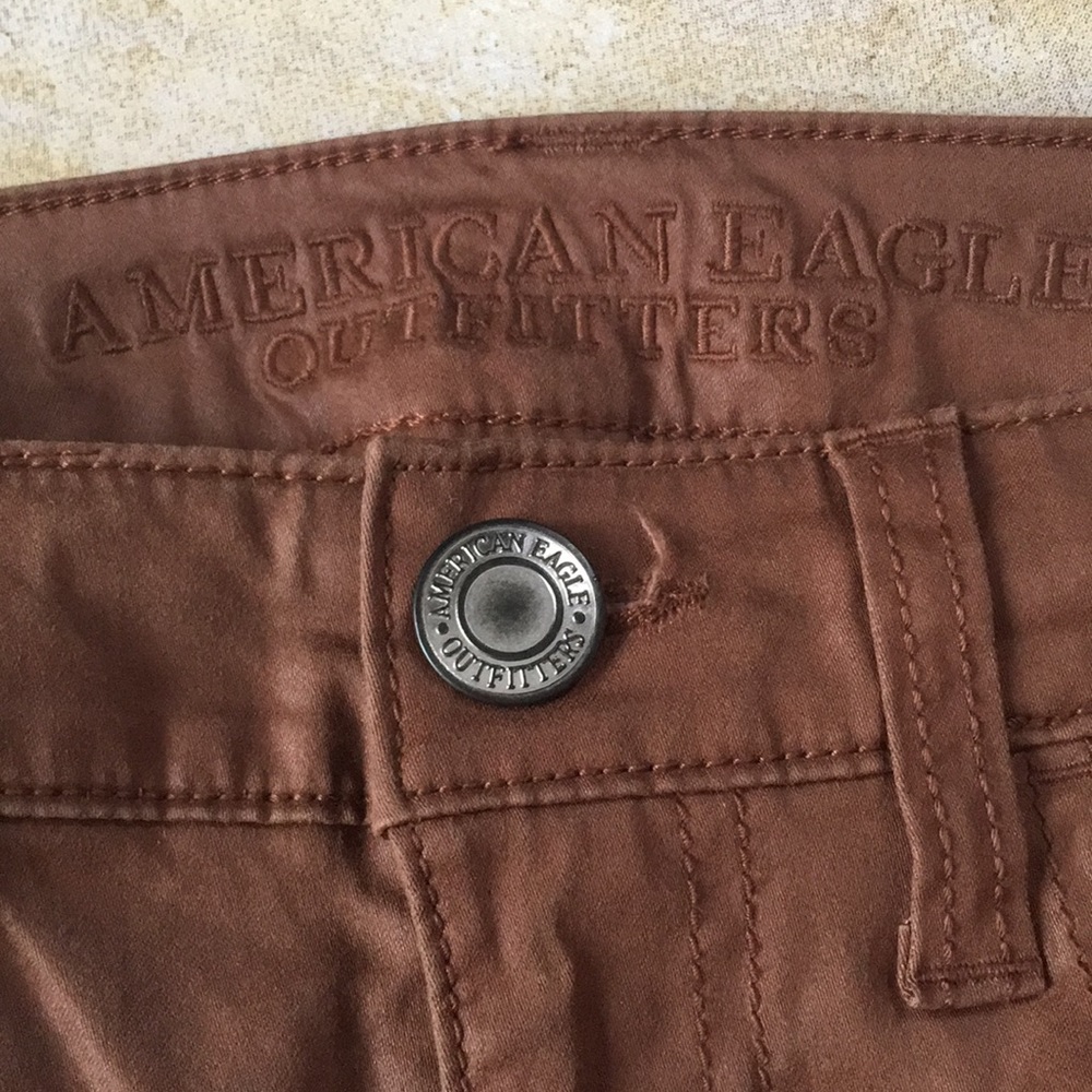 AEO Brown Stretch Jeggings Size 00 - Picture 4 of 7